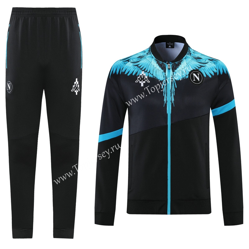 2021-2022 Napoli Black Thailand Soccer Jacket Uniform-LH-Napoli| topjersey