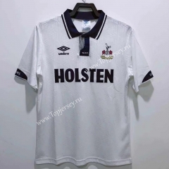 Retro Edition 92-94 Tottenham Hotspur Home White Thailand Soccer Jersey AAA-811