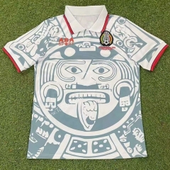 Retro Version 98 Mexico Away White Thailand Soccer Jersey AAA-503