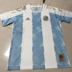 Retro Version Argentina Home Blue and White Thailand Soccer Jersey AAA-2027