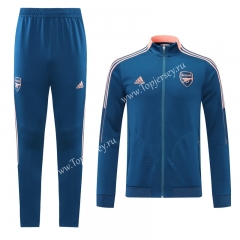 2021-2022 Arsenal Royal Blue (Ribbon) Thailand Soccer Jacket Uniform-LH