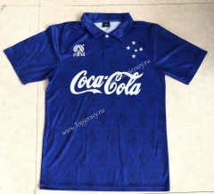 Retro Version 93-94 Cruzeiro EC Home Blue Thailand Soccer Jersey AAA-HR