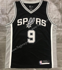 San Antonio Spurs Black #9 NBA Jersey-311