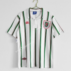 Retro Version 1993-1995 Wales Away White Thailand Soccer Jersey AAA-C1046