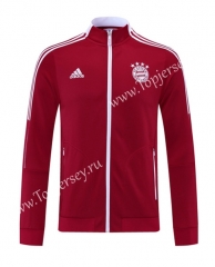 2021-2022 Bayern München Red (Ribbon) Thailand Soccer Jacket -LH