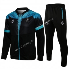 2021-2022 Napoli Black Thailand Soccer Jacket Uniform-815