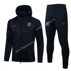 2021-2022 Paris SG Royal Blue Thailand Jacket Uniform With Hat-815