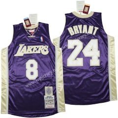 Hall of Fame Los Angeles Lakers Purple #8/24 NBA Jersey-311