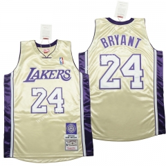 Hall of Fame Los Angeles Lakers Gold #24 NBA Jersey-311