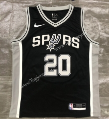 San Antonio Spurs Black #20 NBA Jersey-311