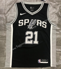 San Antonio Spurs Black #21 NBA Jersey-311