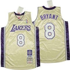 Hall of Fame Los Angeles Lakers Gold #8 NBA Jersey-311