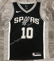 San Antonio Spurs Black #10 NBA Jersey-311