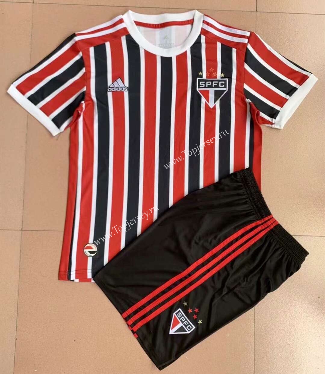 2021-2022 Sao Paulo Away Red&Black Soccer Uniform-AY,Sao Paulo ...
