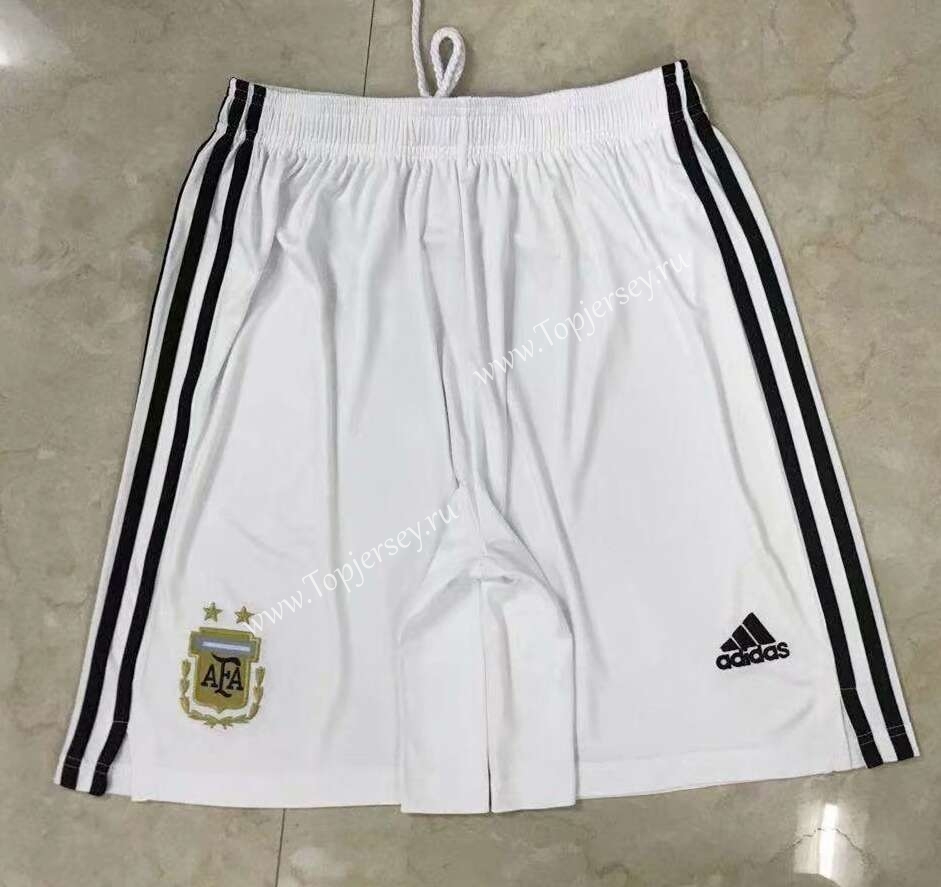 White Thailand Soccer Shorts,Argentina