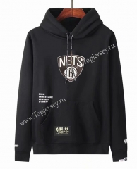 Joint Version Brooklyn Nets Black Tracksuit Top With Hat-LH