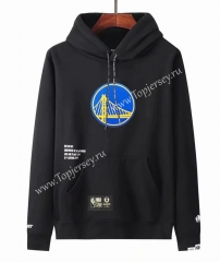 Joint Version Golden State Warriors Black Tracksuit Top With Hat-LH