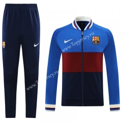 2021-2022 Barcelona Camouflage Blue&Black&Red Thailand Soccer Jacket Uniform-LH