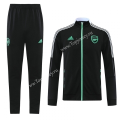 2021-2022 Arsenal Black (Ribbon) Thailand Soccer Jacket Uniform-LH