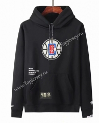 Joint Version Los Angeles Clippers Black Tracksuit Top With Hat-LH
