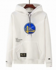 Joint Version Golden State Warriors White Tracksuit Top With Hat-LH