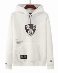 Joint Version Brooklyn Nets White Tracksuit Top With Hat-LH