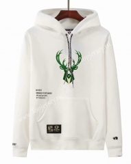 Joint Version Milwaukee Bucks White Tracksuit Top With Hat-LH