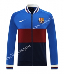 2021-2022 Barcelona Camouflage Blue&Black&Red Thailand Soccer Jacket-LH
