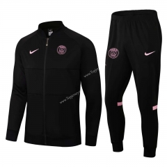 2021-2022 Paris SG Black Thailand Soccer Jacket Unifrom-411