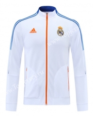 2021-2022 Real Madrid White ( Ribbion ) Thailand Soccer Jacket-LH