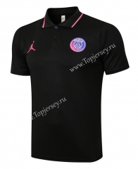 2021-2022 Jordan Paris SG Black Thailand Polo Shirt-815
