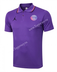 2021-2022 Jordan Paris SG Purple Thailand Polo Shirt-815