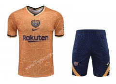 2021-2022 Barcelona Orange Thailand Training Soccer Uniform-418