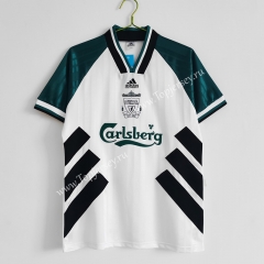Retro Version 1993-1995 Liverpool Away White&Green Thailand Soccer Jersey AAA-C1046