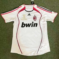 Retro Version 2006-2007 AC Milan Away White Thailand Soccer Jersey AAA-503