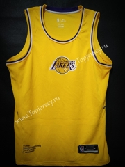 Joint Version Los Angeles Lakers Yellow NBA Jersey-LH