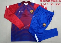 2021-2022 Barcelona Jujube Thailand Soccer Tracksuit -815