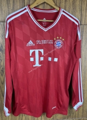 UEFA Champions League Retro Version 13-14 Bayern München Home Red LS Thailand Soccer Jersey AAA-SL