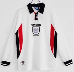Retro Version 1998 England Home White Thailand Soccer Jersey AAA-C1046