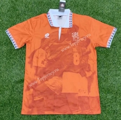 Retro Version 1996 Netherlands Home Orange Thailand Soccer Jersey AAA-407