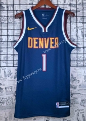 City Edition 2021 Denver Nuggets Blue #1 NBA Jersey-609