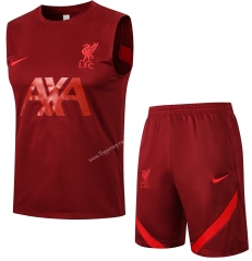2021-2022 Liverpool Red Thailand Soccer Vest Tracksuit -815