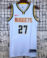 Denver Nuggets White #27 NBA Jersey-609