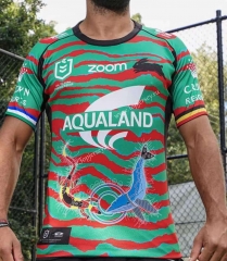 2021 Native Version South Sydney Rabbitohs Green #1 Thailand Rugby Jersey