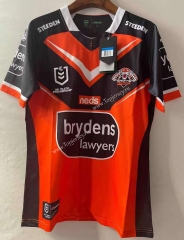 2021 Wests Tigers Away Orange Thailand Rugby Jersey