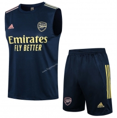 2021-2022 Arsenal Royal Blue Thailand Soccer Vest Tracksuit -815
