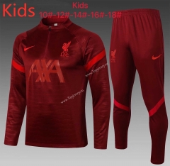 2021-2022 Liverpool Red Kids/Youth Soccer Tracksuit -815