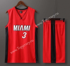 Miami Heat Red #3 NBA Uniform-613