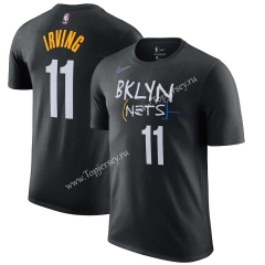 Brooklyn Nets Black #11 NBA Cotton T-shirt-CS