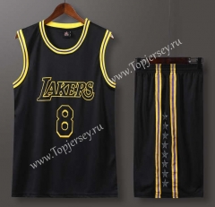 Los Angeles Lakers Black #8 NBA Uniform-613